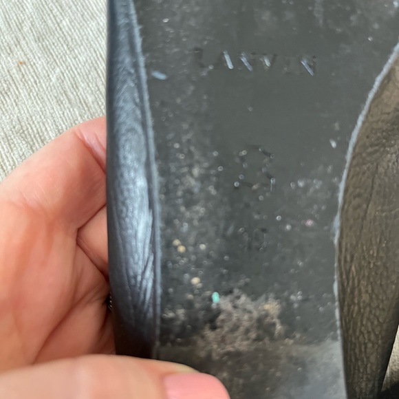 Lanvin Leather Flats, Black - Picture 5 of 11